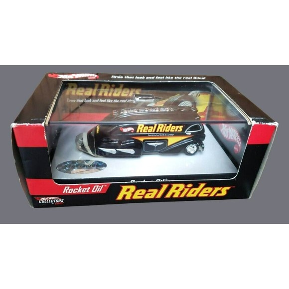 2005 Hot Wheels ROCKET OIL REAL RIDERS 1:64 BLACK Limited Edition